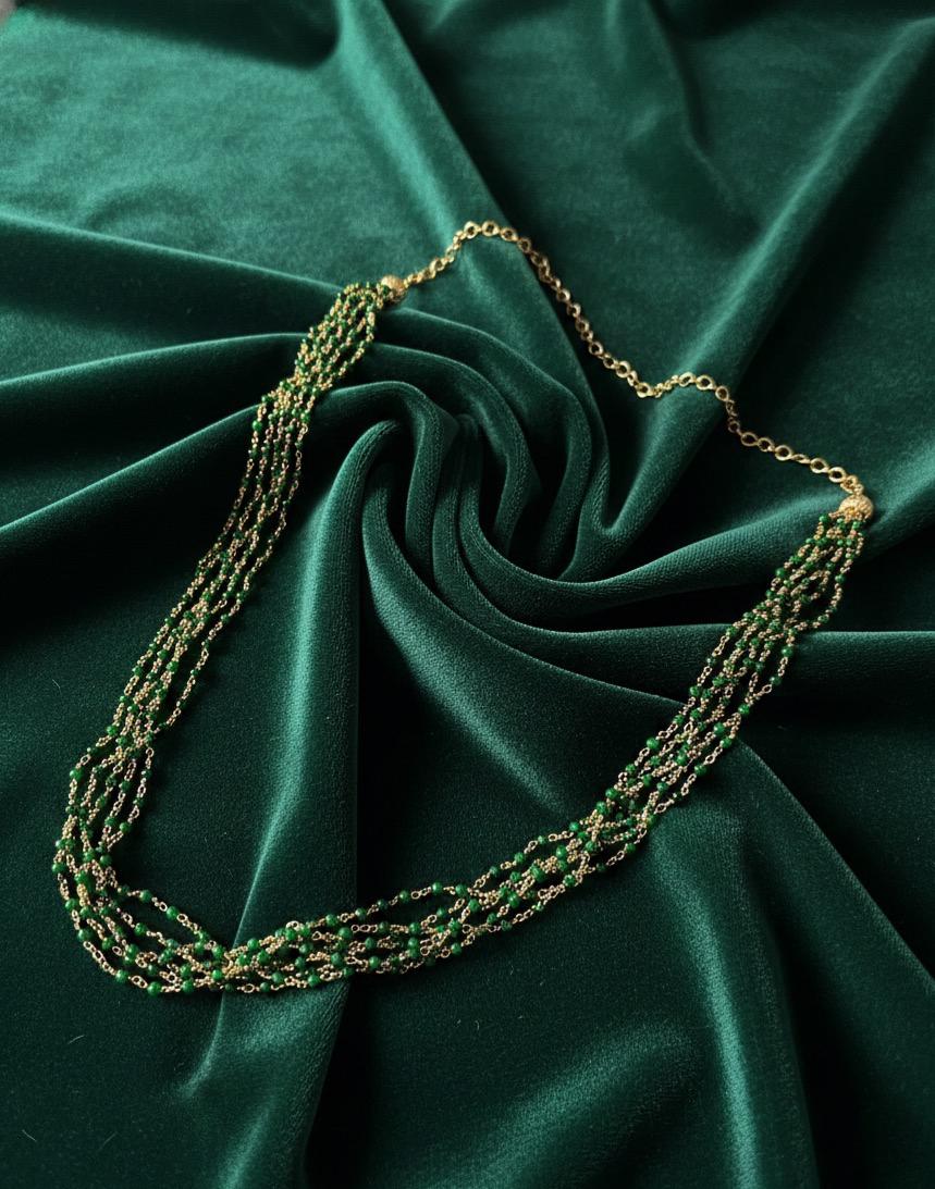 Dark Green Peral Set